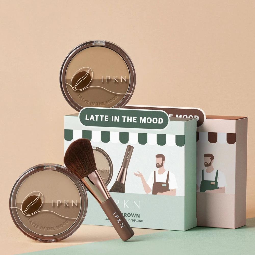 Latte in the Mood Shading + Brush Special Set (2 colors) No. 2 Oat Brown