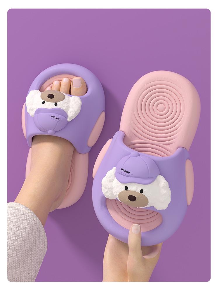 Puppy Kids Slippers: Non-slip Pink EVA Indoor Sandals for Girls 2026