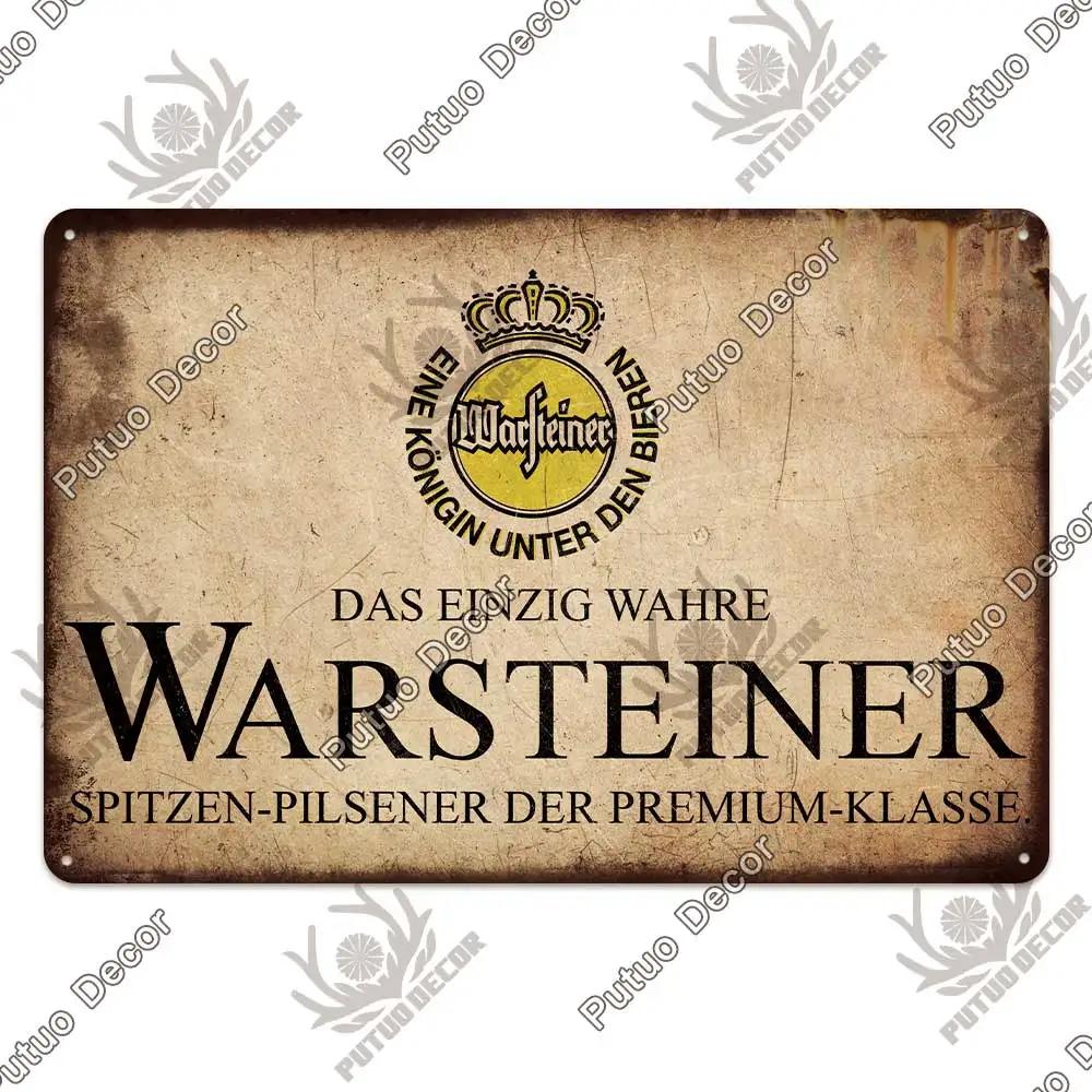 DORA Blechschild Putuo Dekor Biersorte Metallschild Vintage Blechschild Dekorative Plakette Wanddeko Bar Kneipe Man Cave Wohnzimmer Dekoration