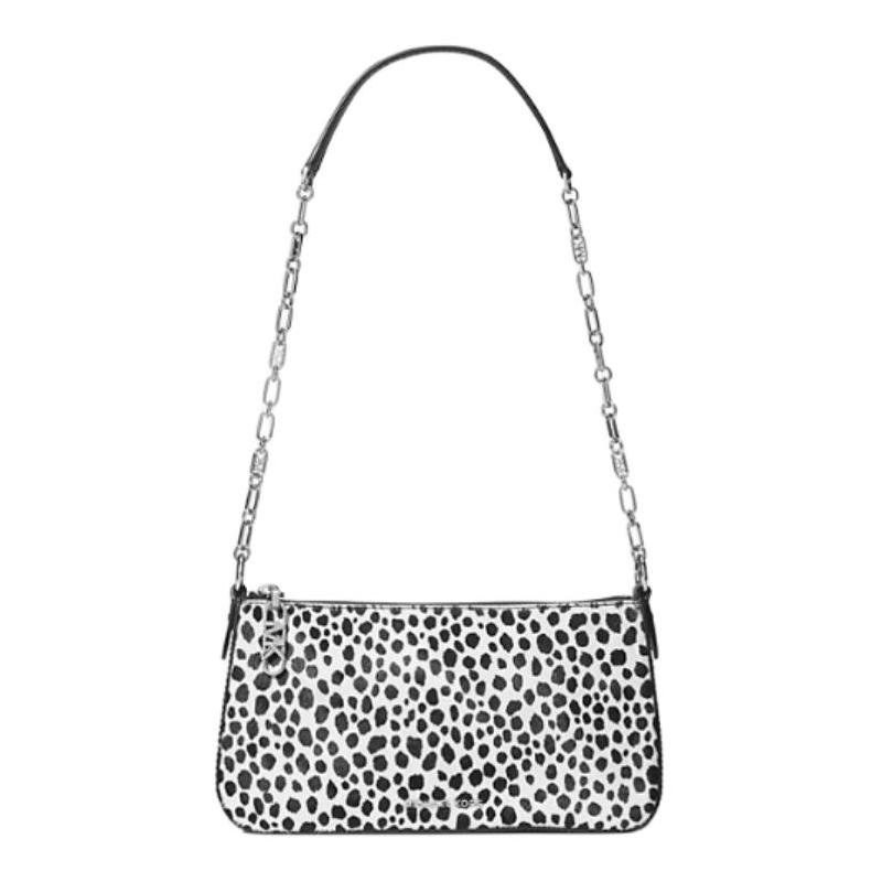 MICHAEL KORS Printed Logo Cowhide Shoulder Bag Medium Women s Black Combination чёрный