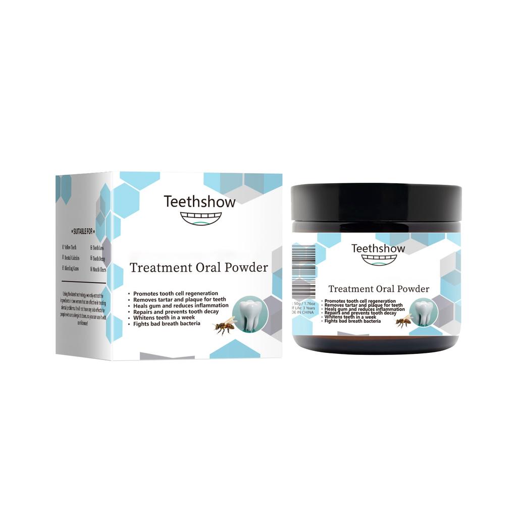 Oral Care Powder Whitens Teeth Freshens Breath Reduces Yellow Stains Oral Care Cleansing Tooth Powder.