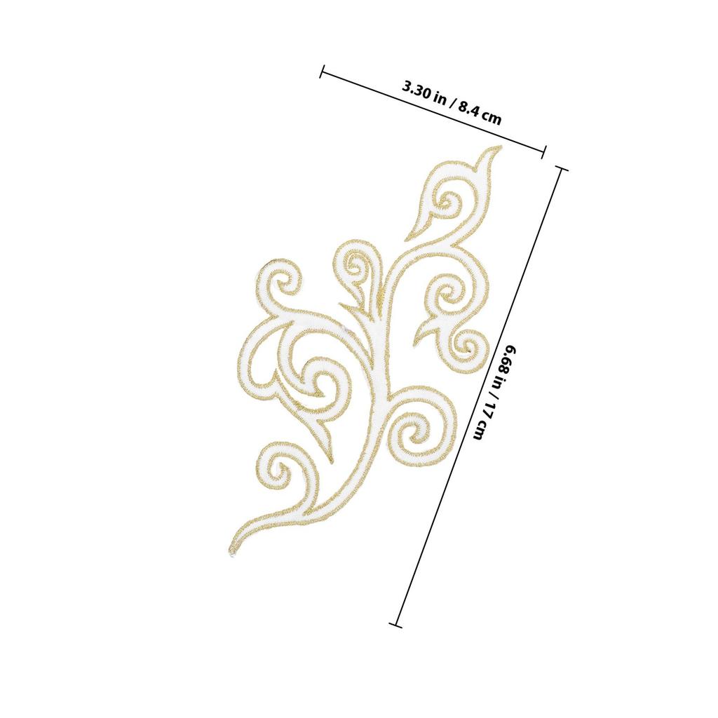 10Pcs Cloud Pattern Embroidered Applique Patches Self Adhesive Backing for Wedding Dress Costume Formal Gown DIY Decoration Iron