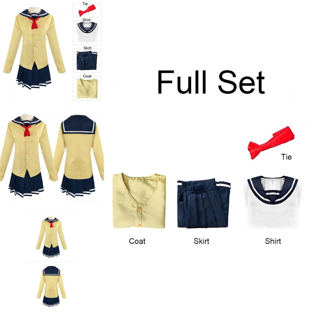 Inukai Cosplay Kostüm Kleid Uniform Set Halloween Party Jk Outfit