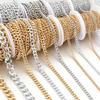 5Yards/Roll Metal Aluminum O-Shaped Chains Twisted Chain Bulk Chain For Jewelry Making Bracelet Necklace Bag Chain Accessories