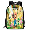 Mario Super Bros School Backpack Large Capacity Oxford Schoolbag Kids Gifts