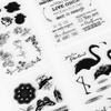 1pc Clear Stamp Transparent Silicone Stamp Spill and Splatter Rubber Stamp for Scrapbook Journal Card Making