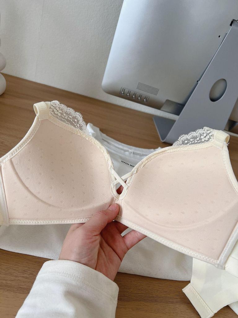 Wire-Free Lace Lift Bra: Enhances Bust, Anti-Sagging, Side Support, Sexy Design