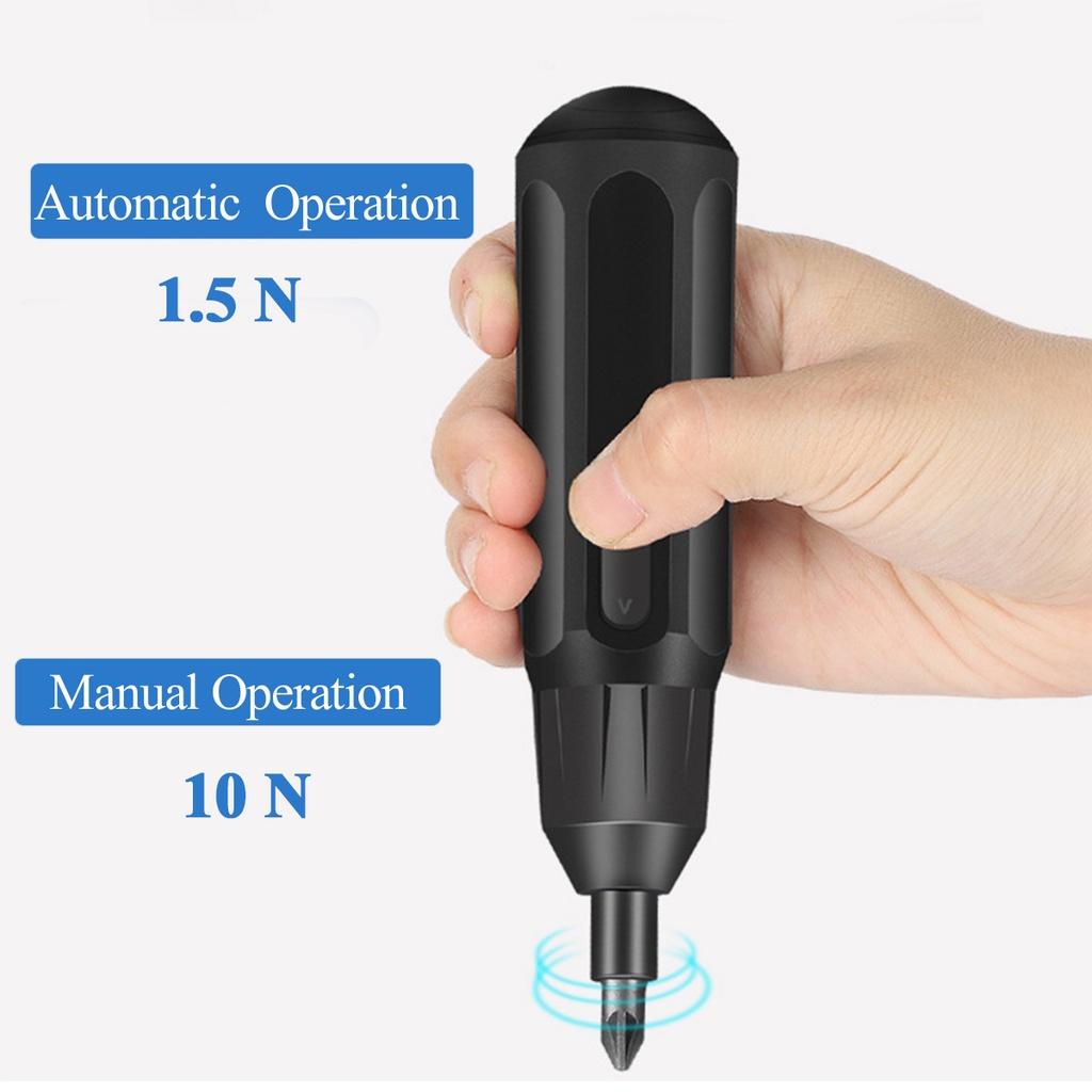 Mini Electric Screwdriver Set USB Rechargeable Cordless Electric Screwdriver Handle Drill with 36+1 Bit Set  DC 3.6V