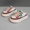 New Semi-torque Women's Shoes Summer Casual Mesh Breathable Slippers Slim Thin-soled Shoes Versatile