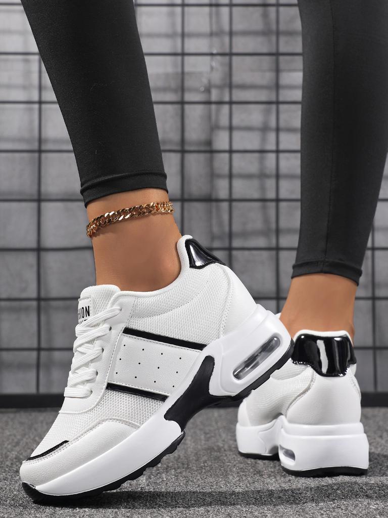 Women's Casual Lace-up Sneakers - Lightweight Walking Shoes