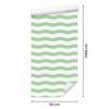 Wallpaper Stripes white and mint, white background for living room and bedroom 50x1000