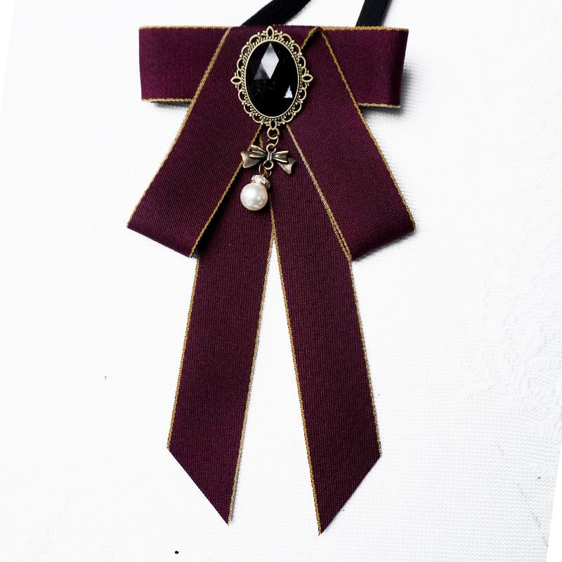 Collegiate Style Girls Neck Flower With Butterfly Tie For Office And Uniform Wear