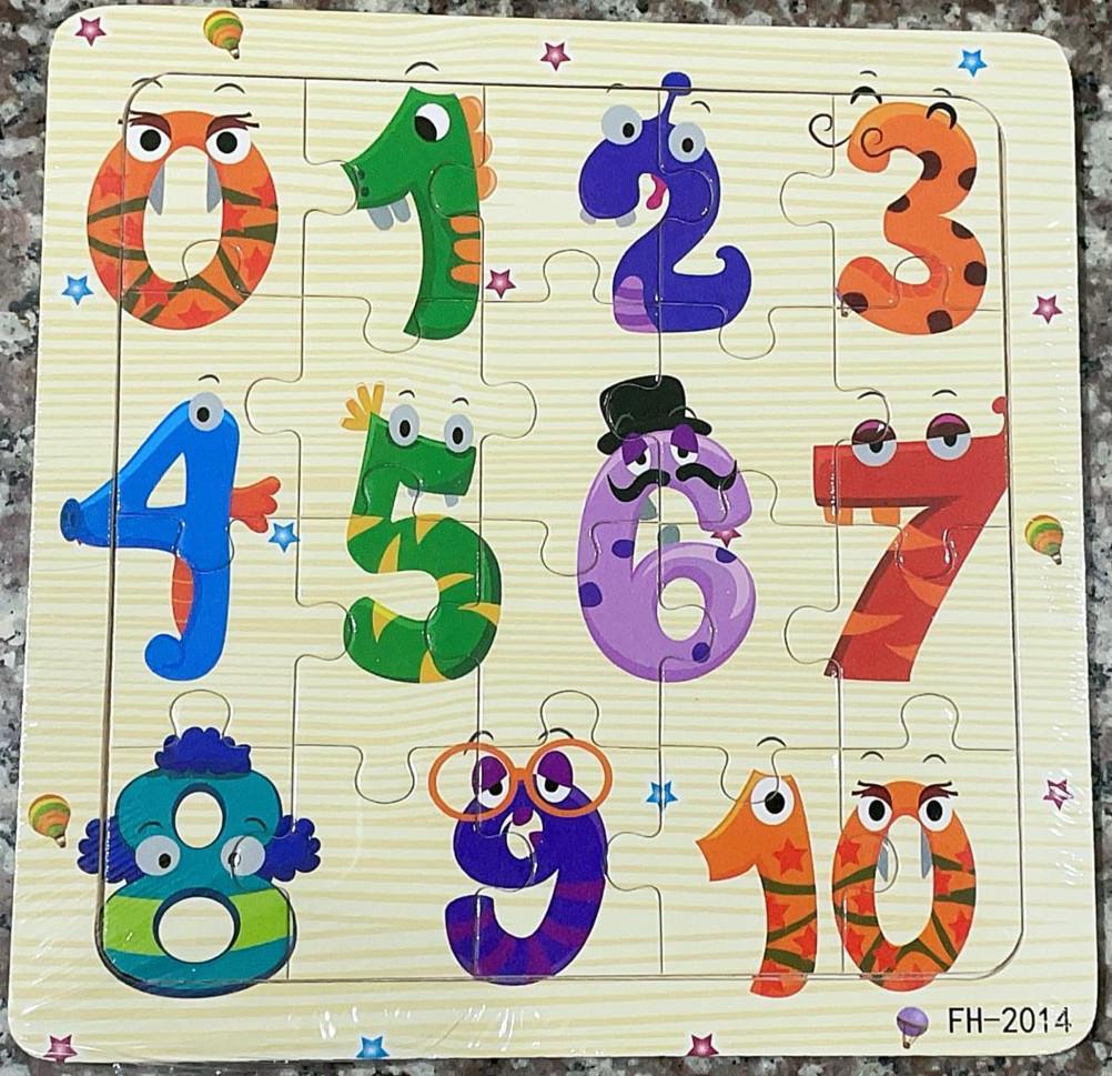 20pcs Wooden Animal PuzzleEducational Learning Toys Kids Cartoon Animals Vehicle Wood Jigsaw Puzzle for Children