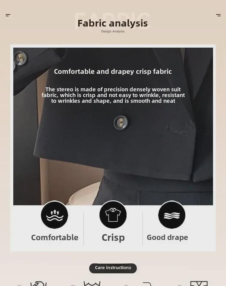 Damen 2024 Herbst/Winter Koreanischer Slim Fit Luxuriöser Business-Anzug