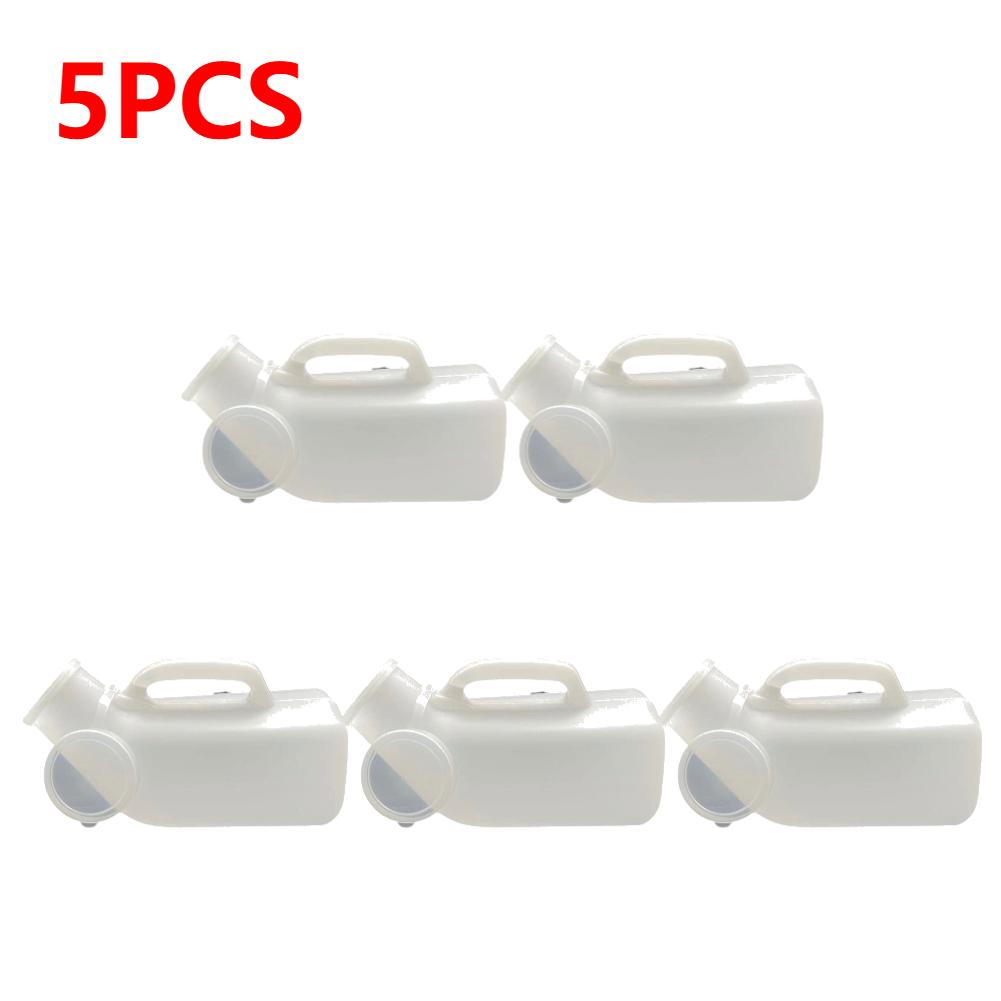 1200ml Plastic Mobile Urinal Toilet Aid Bottle 5-1PC Go Out Travel Camping Car Toilet Pee Bottle Portable Urinal Bottle With Cap