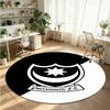 Portsmouth FC Printed Round Crystal Velvet Rug Soft Non Slip Floor Carpet For Bedroom Holiday Gift