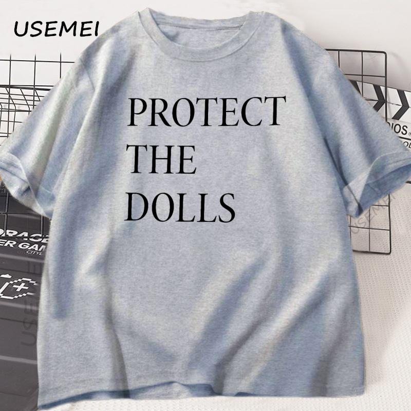 Protect The Dolls T Shirt Men Women Print Cotton Tshirt Pride Human Rights T-shirt Loose Short Sleeve Comfortable Round Neck