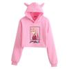 Darling in the Franxx Zero Two Cat Ear Cropped Hoodie - Women's Anime Style