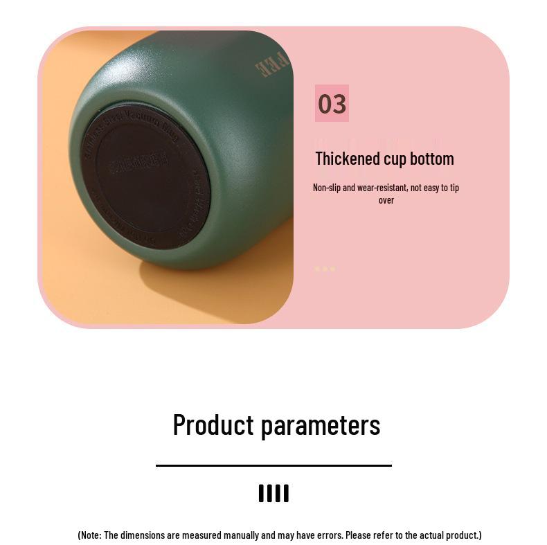 304 Stainless Steel Double-Layer Vacuum Thermos with Lanyard – Portable Outdoor Sports Coffee and Water Bottle