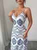 European & American Bohemian Maxi Spaghetti Strap Summer Dress