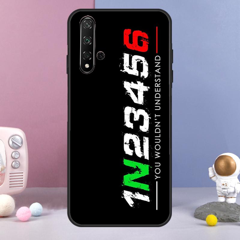 1N23456 Motorcycle For Huawei Nova Y60 Y61 Y70 Y72 Y73 Y90 Y91 9 10 SE 7i 8i 11i 12i P30 P40 Lite P60 Pro Case