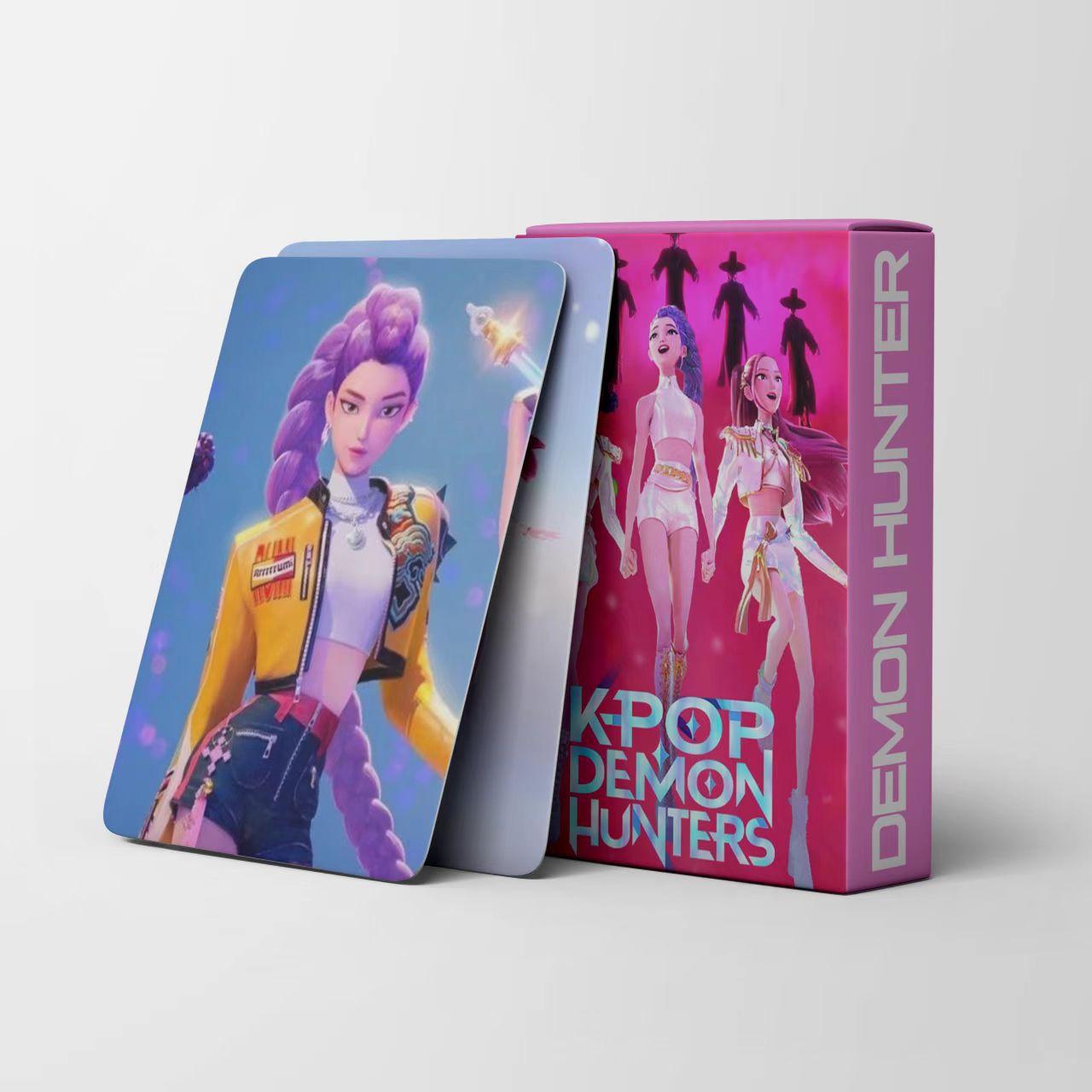 55 Kpop Истребитель демонов 2D Аниме Коллекционные LOMO Карточки