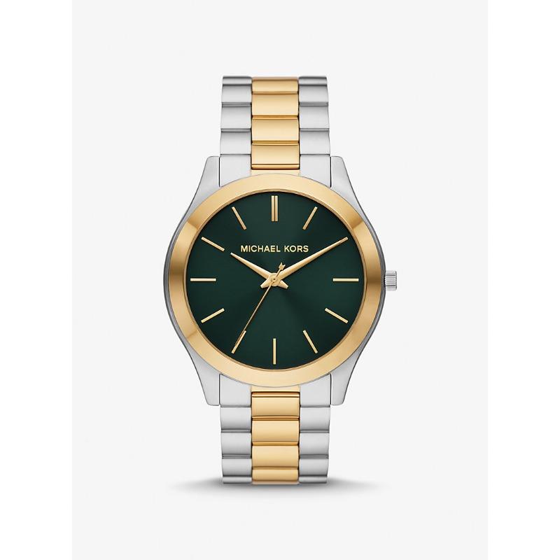 Двухцветные часы Michael Kors Oversized Slim Runway MK9149 глубокий/зелёный