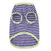 Striped Dog Tee Shirt Breathable Summer Puppy T-Shirt Stylish Loose Dog Tee for Small Dogs Schnauzer Bichon Frise
