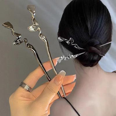 Bastoncini per capelli vintage, moda cinese, forcina per capelli in metallo, bacchette, piastra per capelli, accessori per capelli da donna, strumenti fai da te, accessori