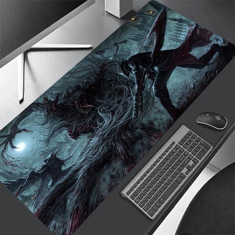 XXL Computer Anime Bloodborne Gamer XL Desk Mat Large Size Gaming Mousepad PC Keyboard Carpet Overlock Table Mouse Pad x