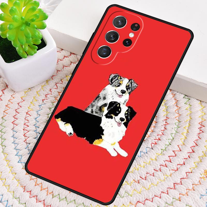Australian Shepherd Dog Phone Case for Samsung Galaxy note 10 pro S26 Ultra S23 S24 FE S25 S21 S22 PLUS shockproof Cove
