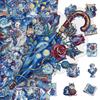 50Pcs/Set The Starry Night . Van Gogh Art Gallery PET Clear Stickers Waterproof DIY Fashion Decals Journal Stickers (2 Styles)