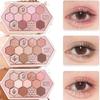 GECOMO Eyeshadow Cute Honeycomb Makeup Palette Eyeshadow Eyeshadow Palette Misty Brown Eyeshadow Waterproof Sweatproof Eye Shadow 10.8g (603# Misty Br