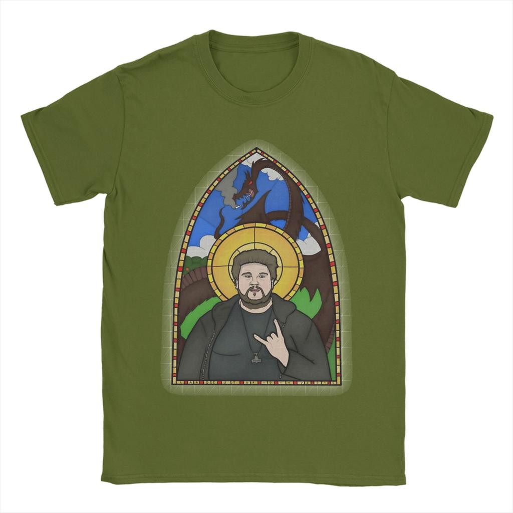 Magliette da Uomo Saint Drachenlord Drachenlord Know Your Meme Cotone Puro Top Fantastici Manica Corta Girocollo Maglietta T-Shirt