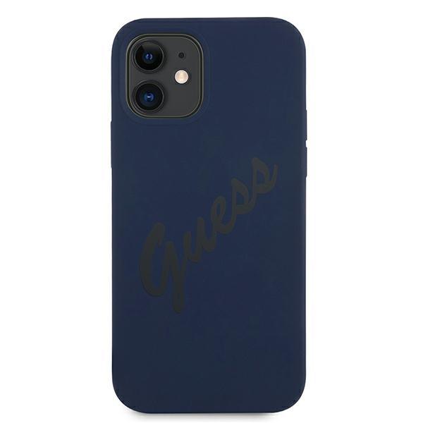 Guess Guhcp12Slsvsbl Iphone 12 Mini5,4 Niebieski/Blue Hardcase Script Vintage
