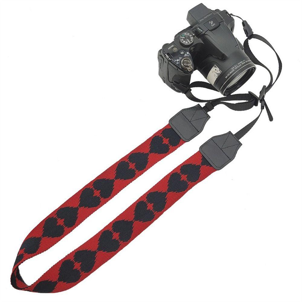 Vintage Camera Neck Belt Love Heart Camera Shoulder Strap Durable   SLR Camera