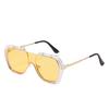 JYL TS Sunglasses Yellow Square UV Driving Unisex/2589