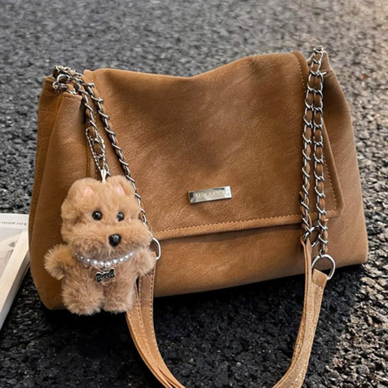 High-value Fashionable Retro Large-capacity Bag Women's Autumn New Trendy Chain Commuter Shoulder Underarm Bag