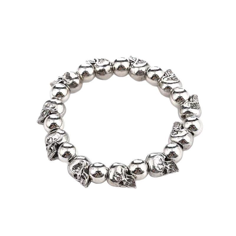 Retro Punk Skull Bracelet: Men's Trendy Cool Dark Style