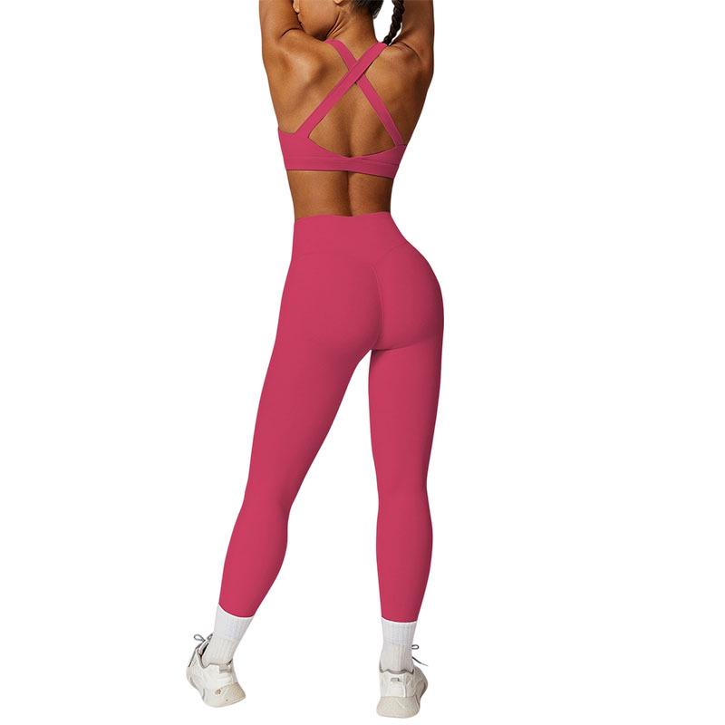 Tuta da Yoga Autunno/Inverno Delicata sulla Pelle: Set Canotta Controllo Pancia ad Alta Elasticità e Abbigliamento Fitness