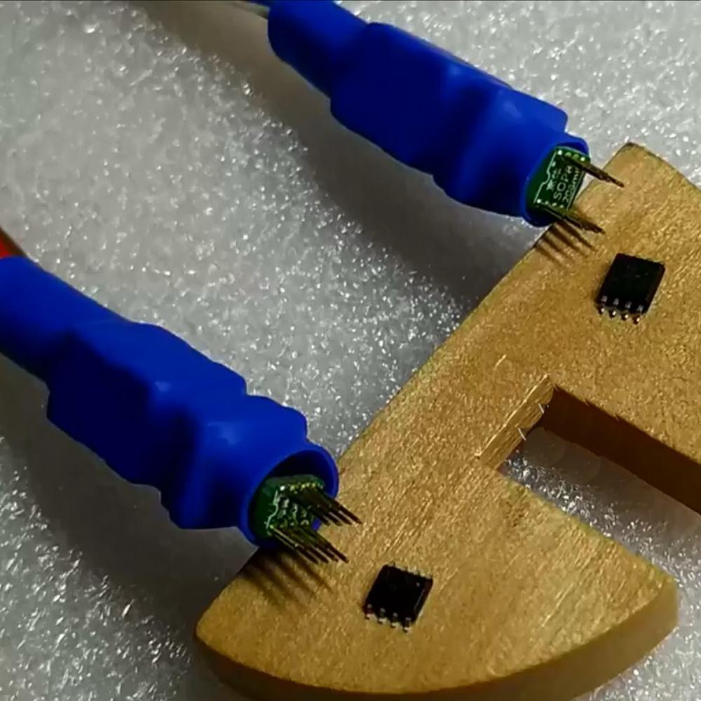 SOIC8 SOP8 Test Clip Probe Line 1.27mm Spacing for EEPROM 93CXX/25CXX/24CXX Circuit Programming On USB Programmer RT809F CH341A