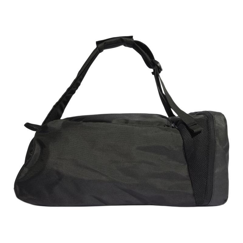 adidas Recycled Polyester Plain Weave Fabric Travel Bag Medium Size Unisex Black Adidas HS9755
