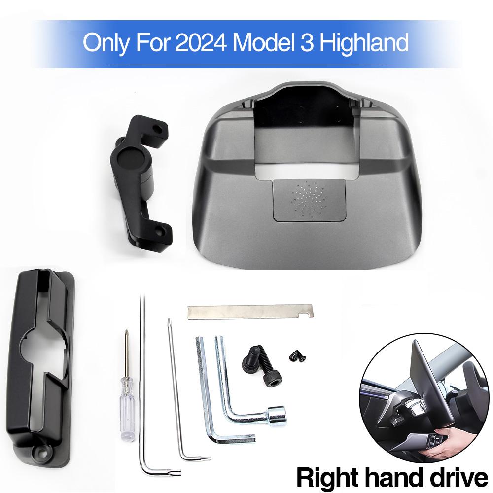 Screen Rotating Bracket for Tesla 2017-2024 Model Y Model 3 Swivel Mount Highland Display Rotating Kit Monitor Rotate Holder