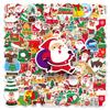 102 Christmas Personalized Cartoon Festive Theme Children's Decoration Mobile Phone Case Skateboard Suitcase Stickers
