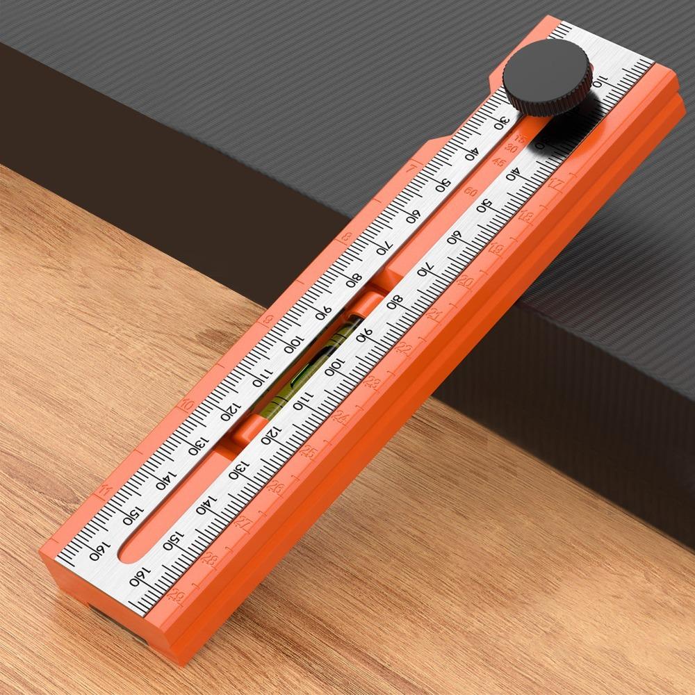 Level Gauge Adjustable Protractor Tool Adjustable Positioning Marking Protractor  For Woodworking