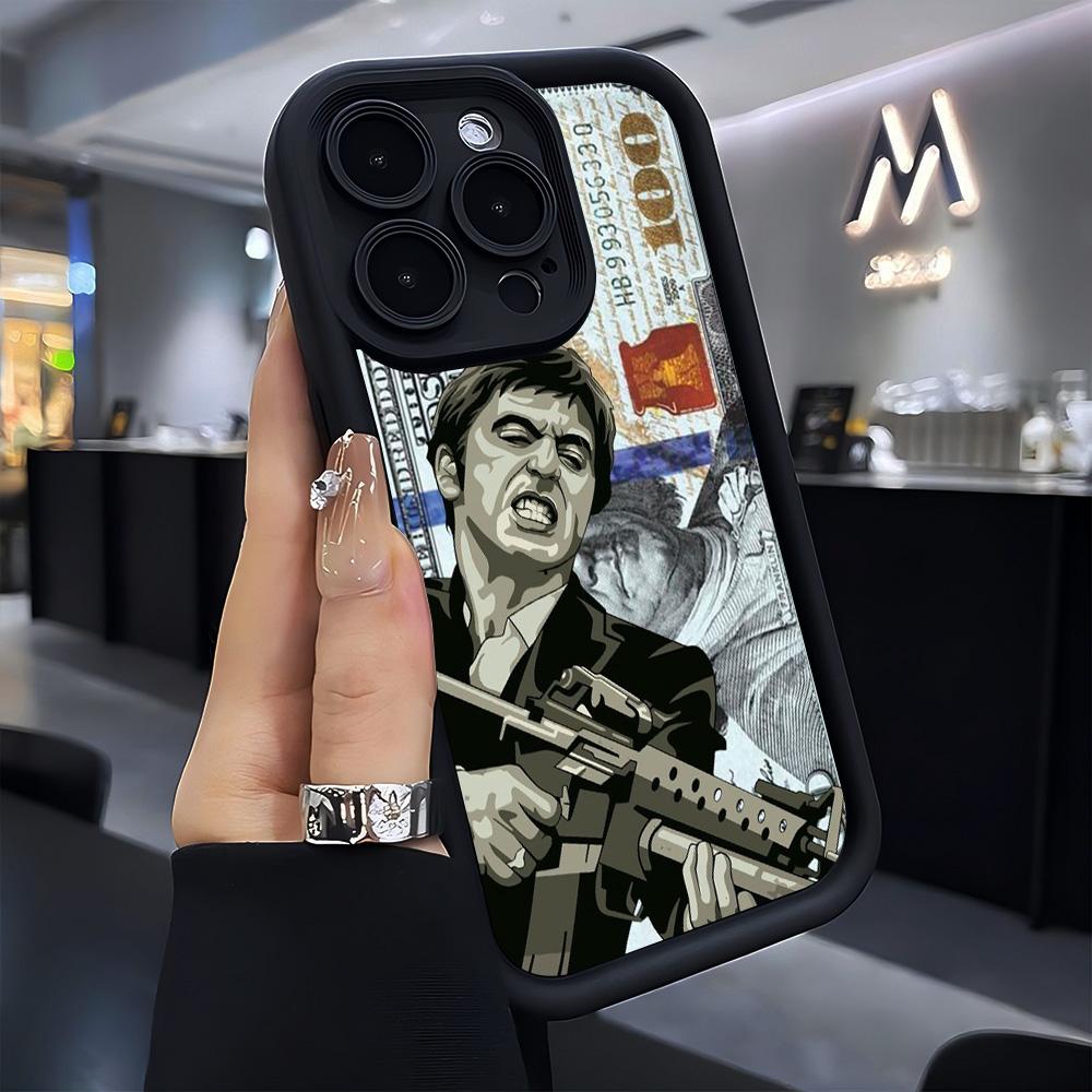 

Fashion Hot S-Scarface Phone Case for iPhone 17 16e 16 15 14 13 12 11 Air Pro Max Mini XR XS X 7 8 6 6s Plus Soft TPU Back Cover iPhone 16 ProMax