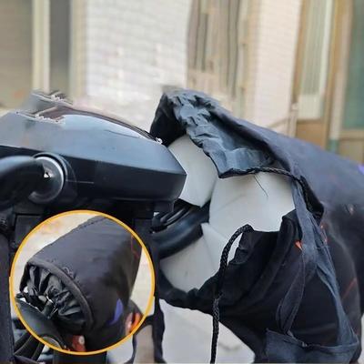 Motorrad Lenker Winddicht Baumwolle Hohe Dichte, Hochwertige Wellenförmige Winddichte Baumwolle Leicht und Warm Lenkerschutz