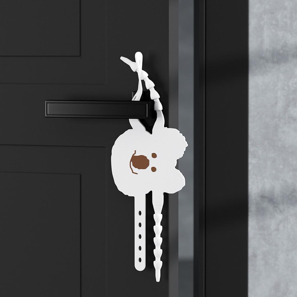 Silikon Tyst Dörrmatta Stängningsdämpare Ljuddämpande Låshylsa -kläm Handlås -kollision Dörrklämma Pad