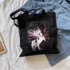 Frauen Tasche Bungo Stray Dog Japanische Anime Canvas Tasche Harajuku Frauen Shopper Tasche Große Kapazität Cartoon Mode Y2K Schulter Tasche