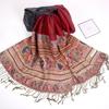 With Tassel Print Headscarf Long Shawls and Wraps Retro Fringed Scarves